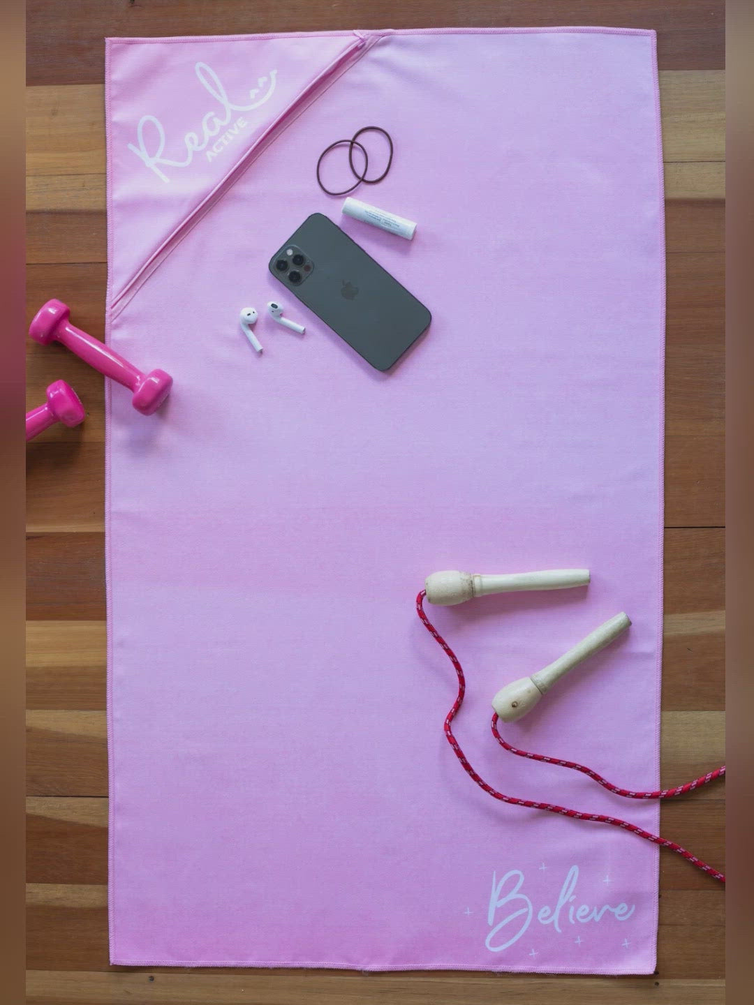 Real Active ‘Grateful’ Gym Towel 3