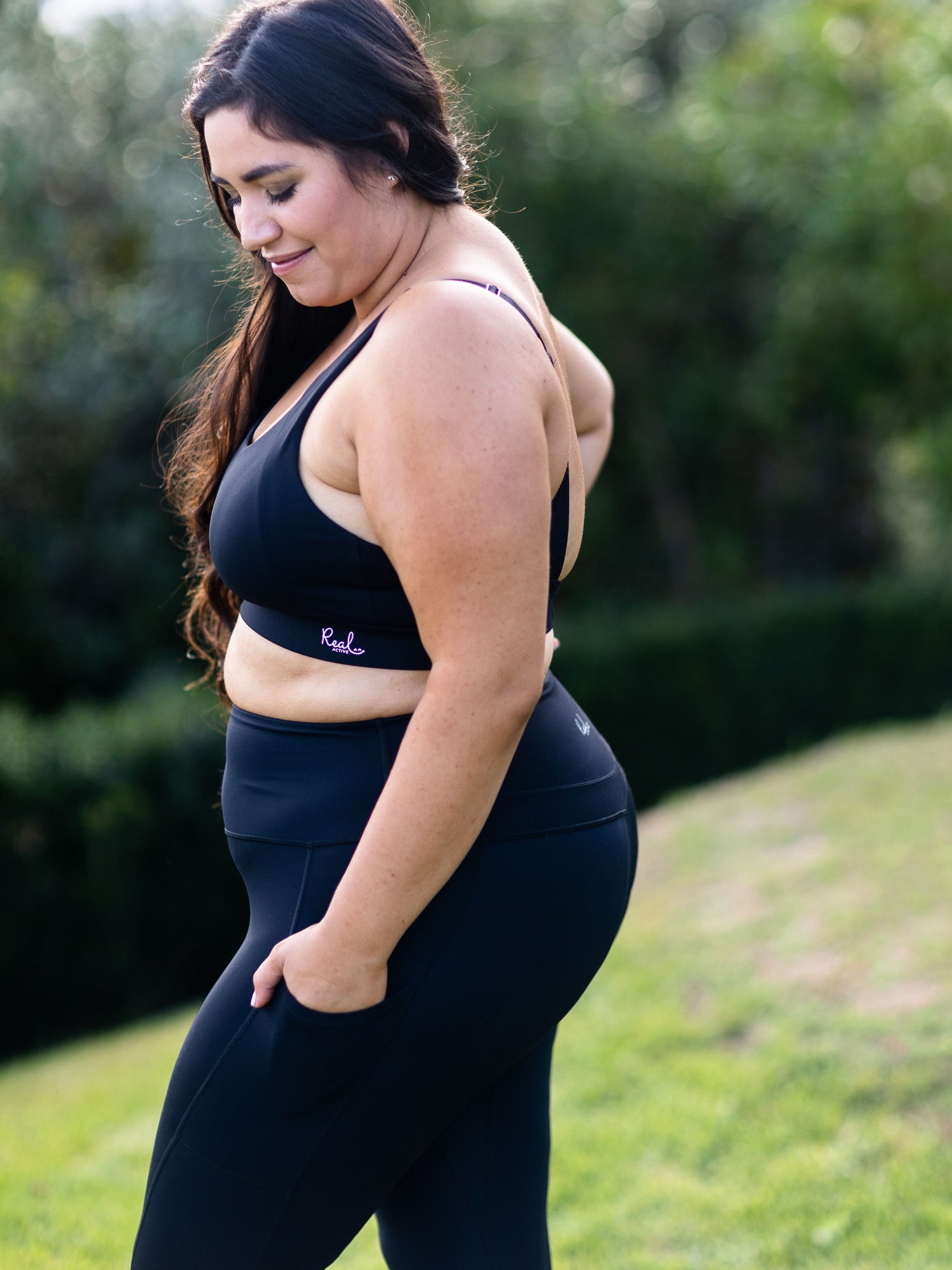 Real Active 7/8 Leggings - Black