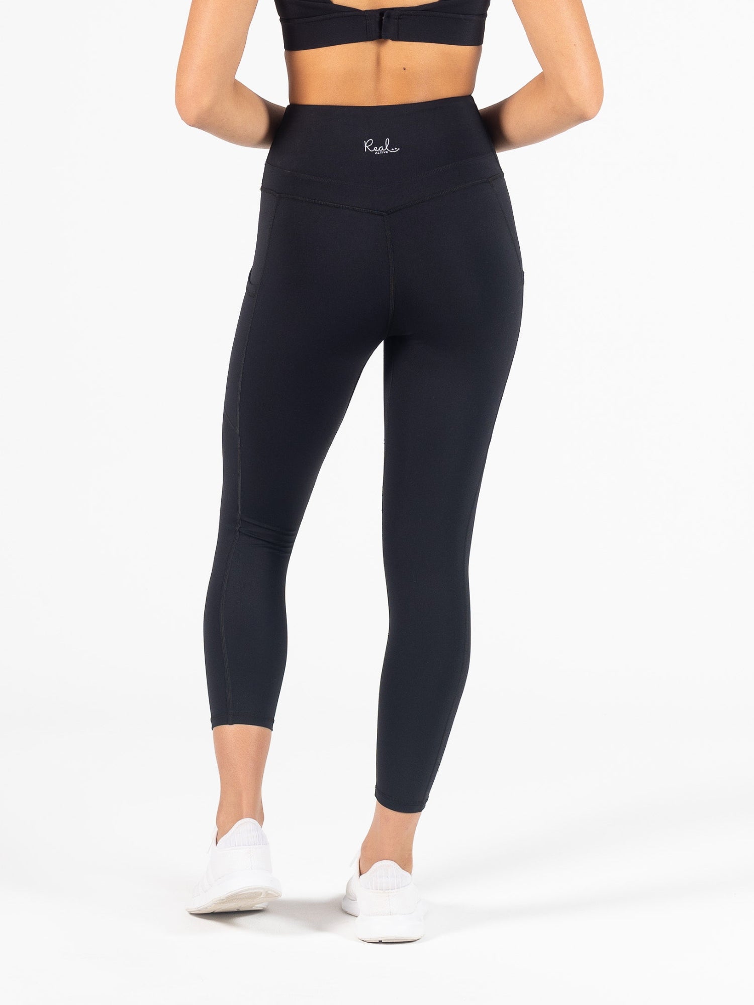 Real Active 7/8 Leggings - Black 6