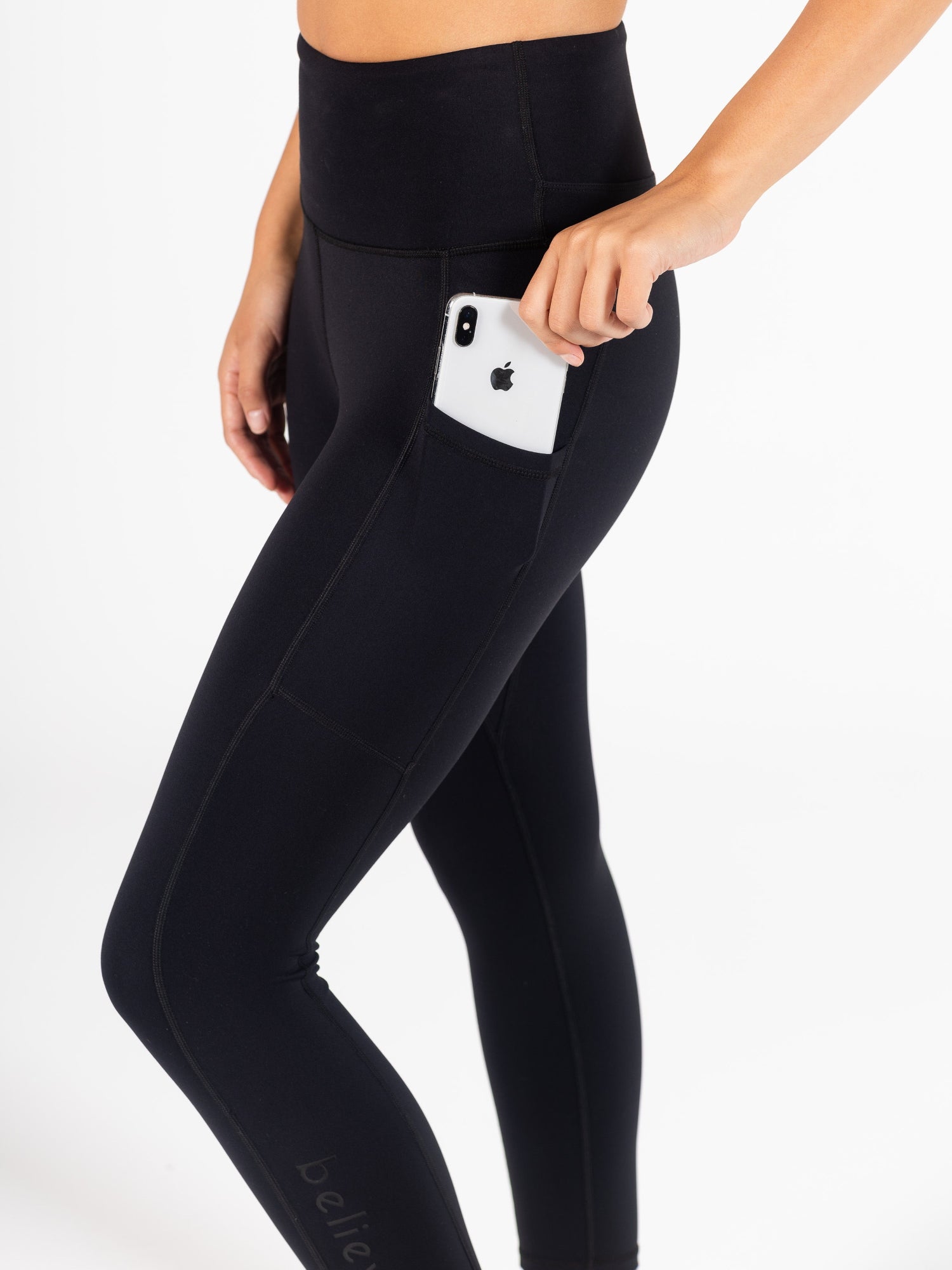 Real Active 7/8 Leggings - Black 4