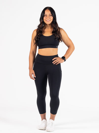 Real Active 7/8 Leggings - Black 1