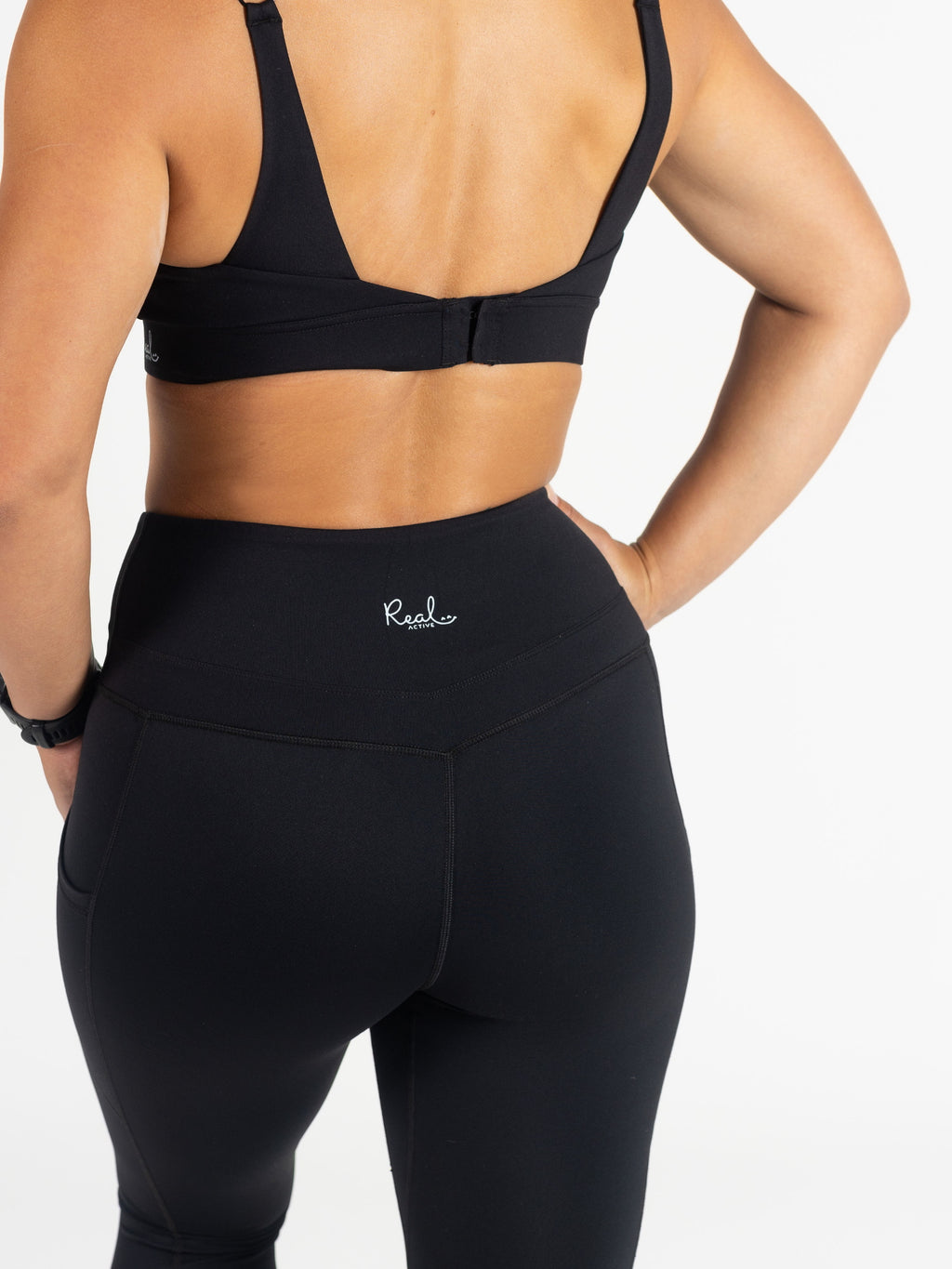 Real Active 7/8 Leggings - Black 2
