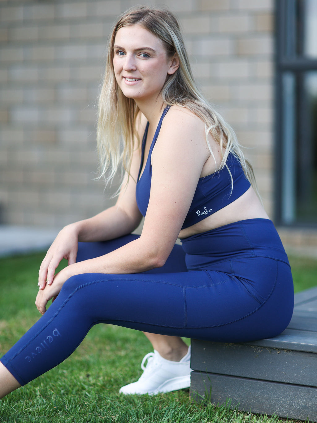 Real Active 7/8 Leggings - Navy 10