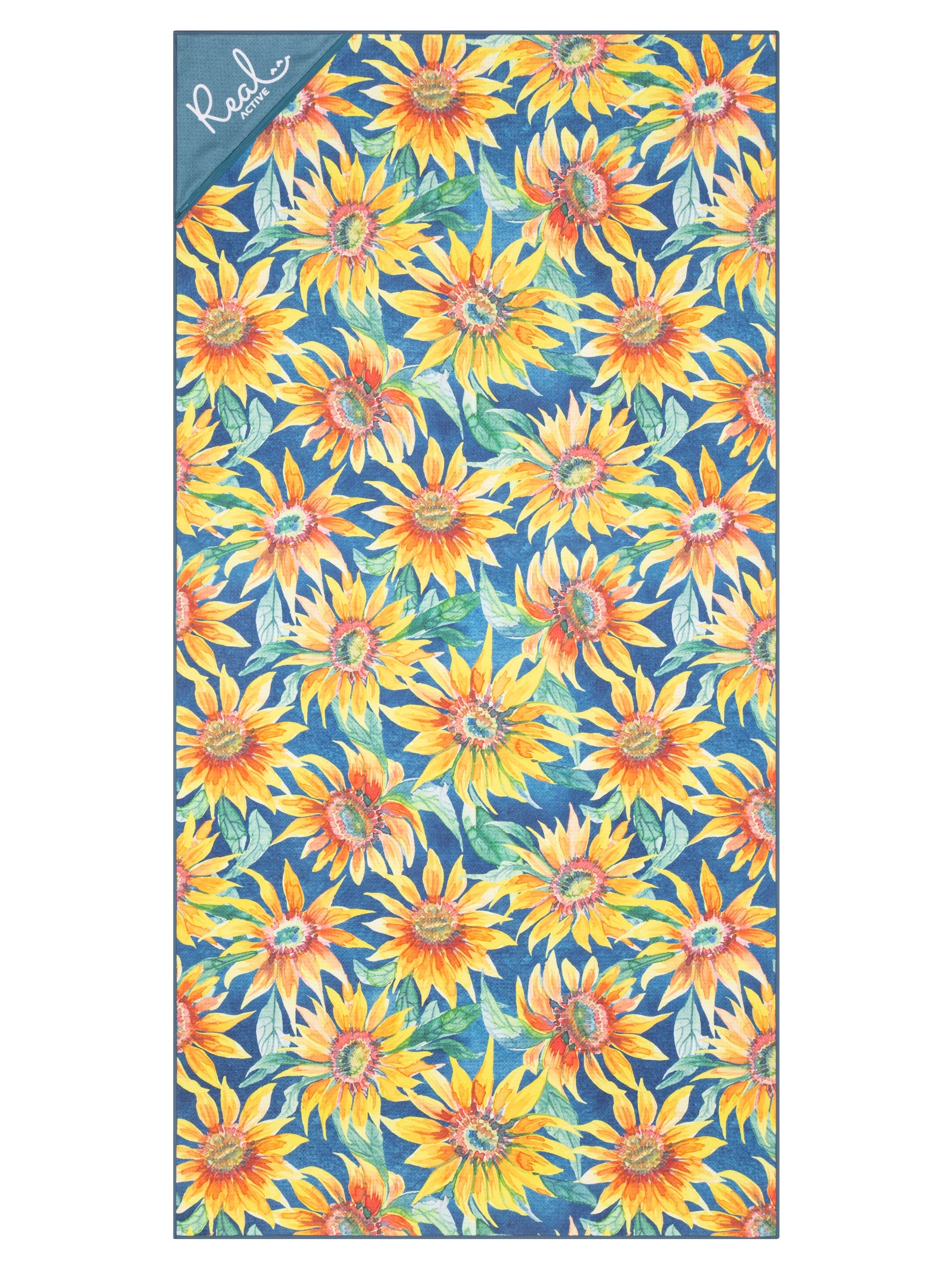 Real Active ‘Sunflower Bliss’ Beach Towel 1