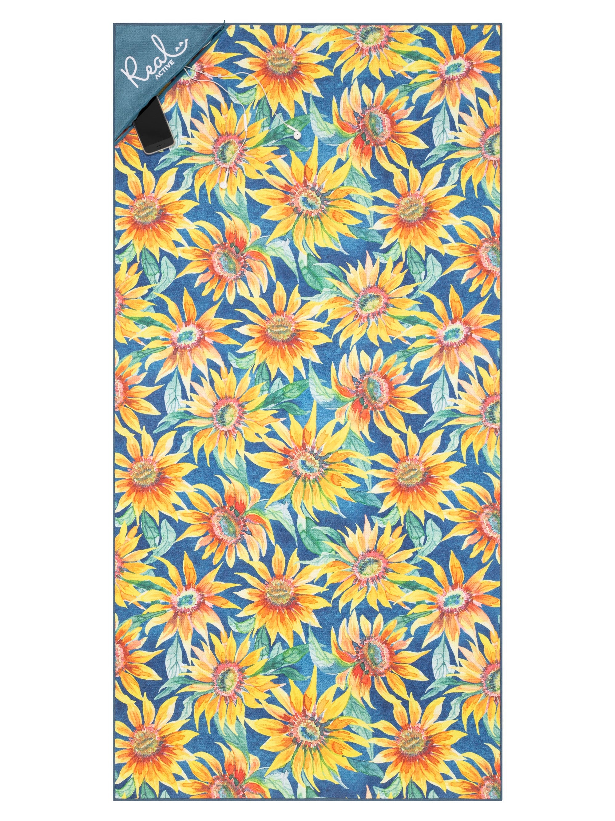 Real Active ‘Sunflower Bliss’ Beach Towel 8