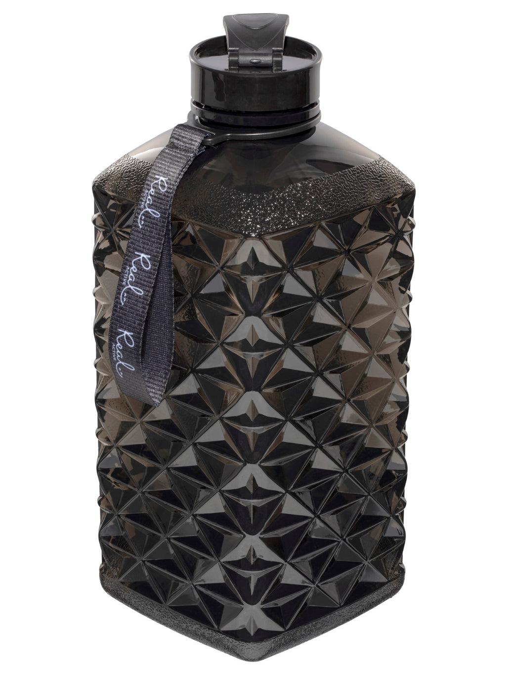 Real Active 2.2L Water Bottle - Classic Black 4