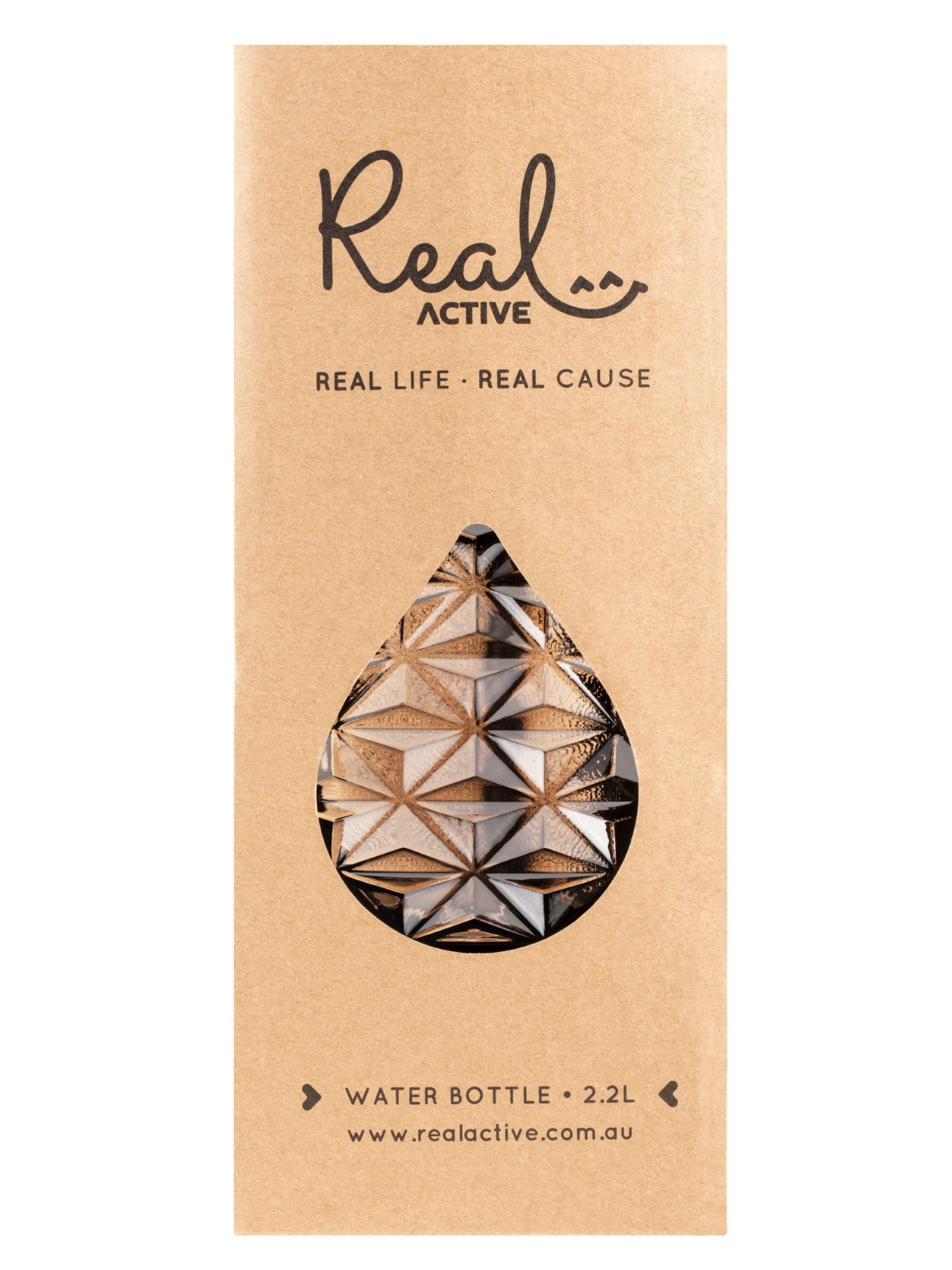 Real Active 2.2L Water Bottle - Classic Black 8
