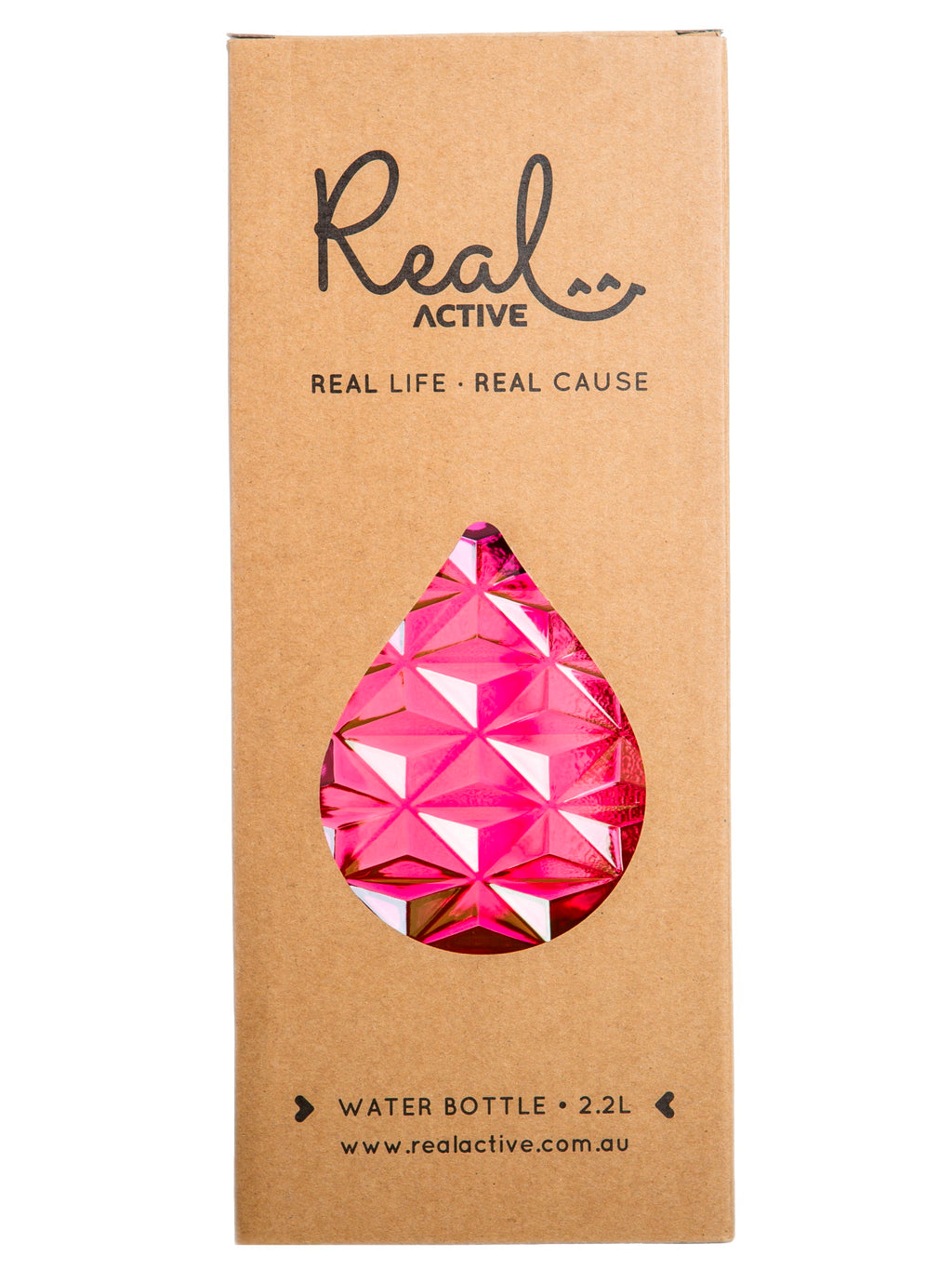 Real Active 2.2L Water Bottle - Tickled Pink 9