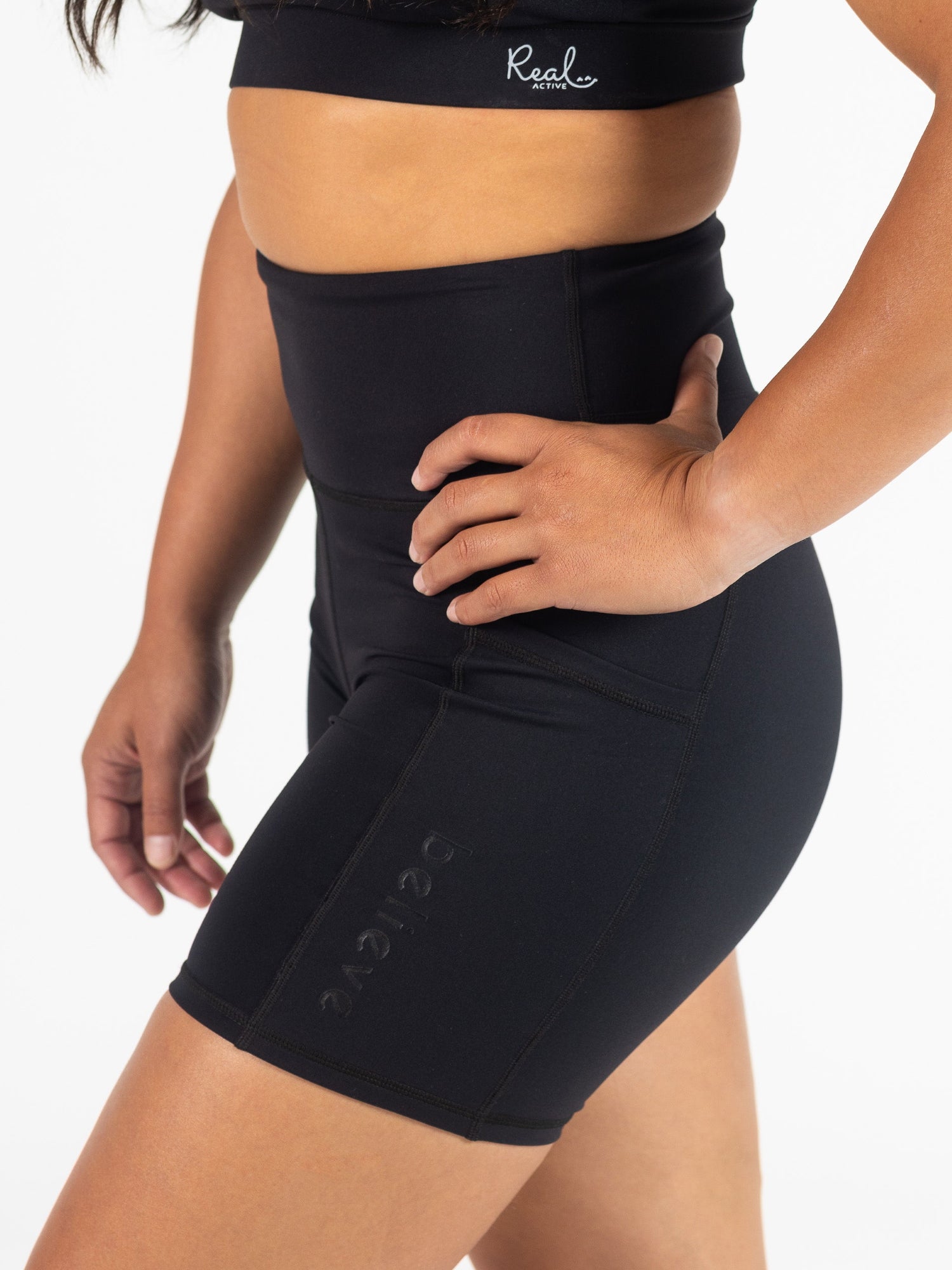 Real Active Bike Shorts - Black