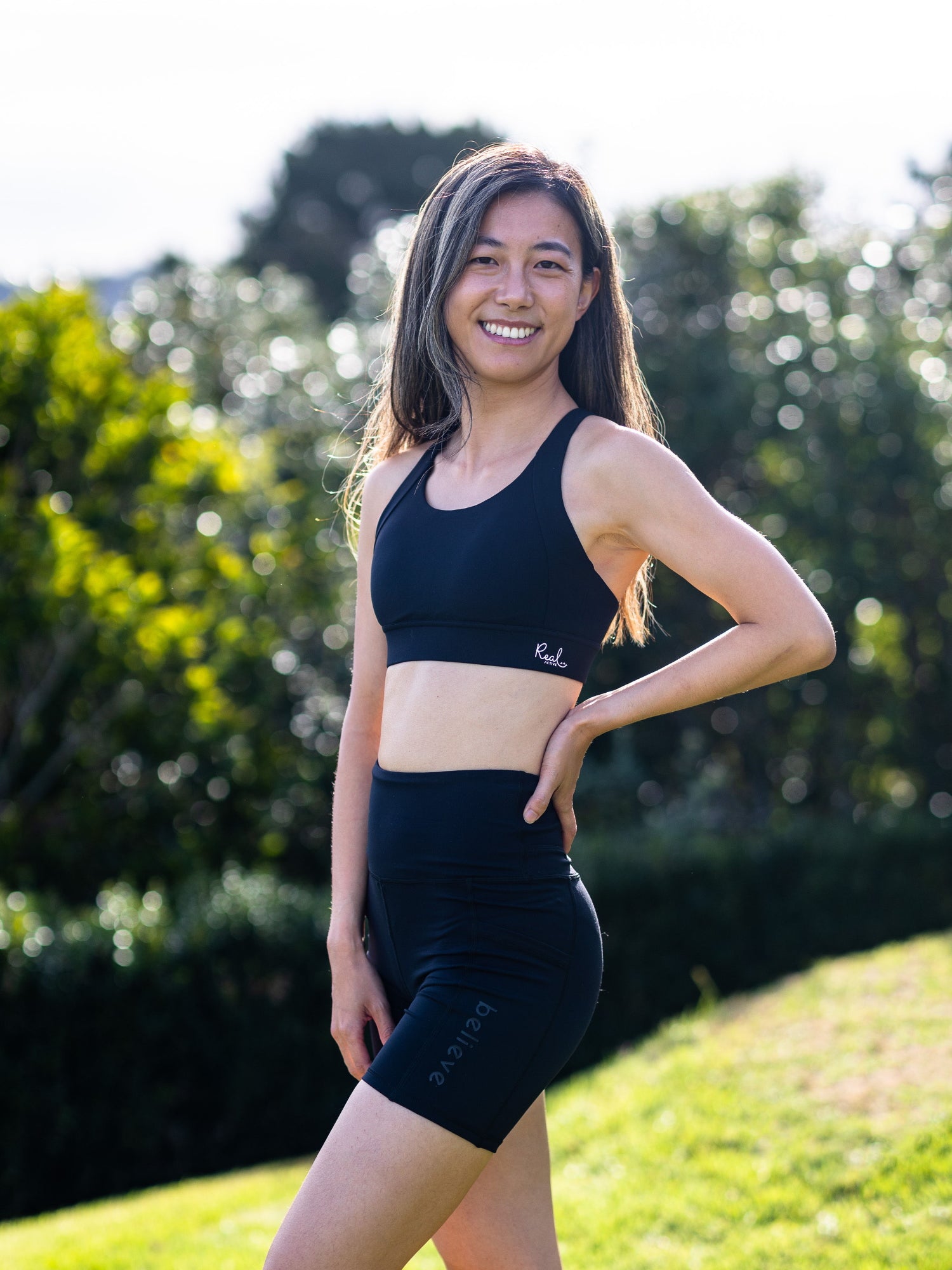 Real Active Bike Shorts - Black