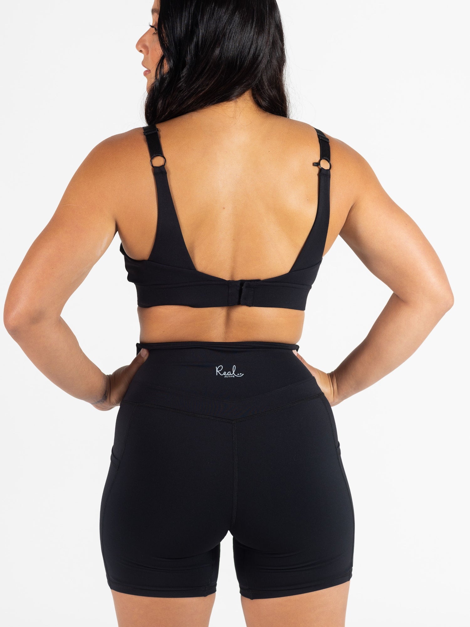 Real Active Bike Shorts - Black