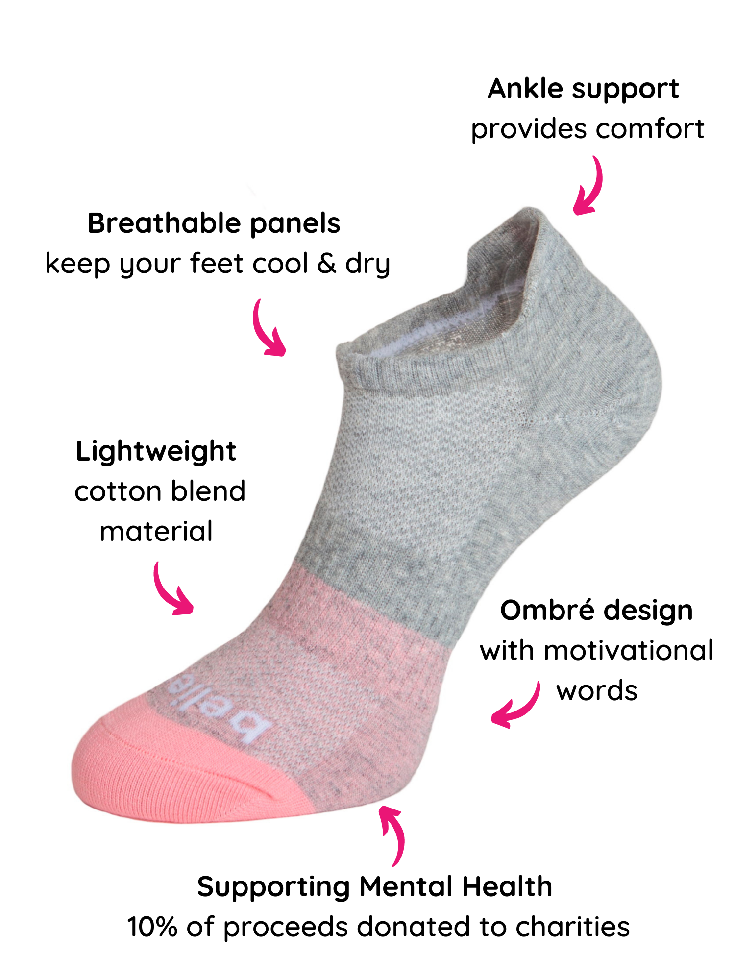 Real Active 'Believe' Sport Socks 2