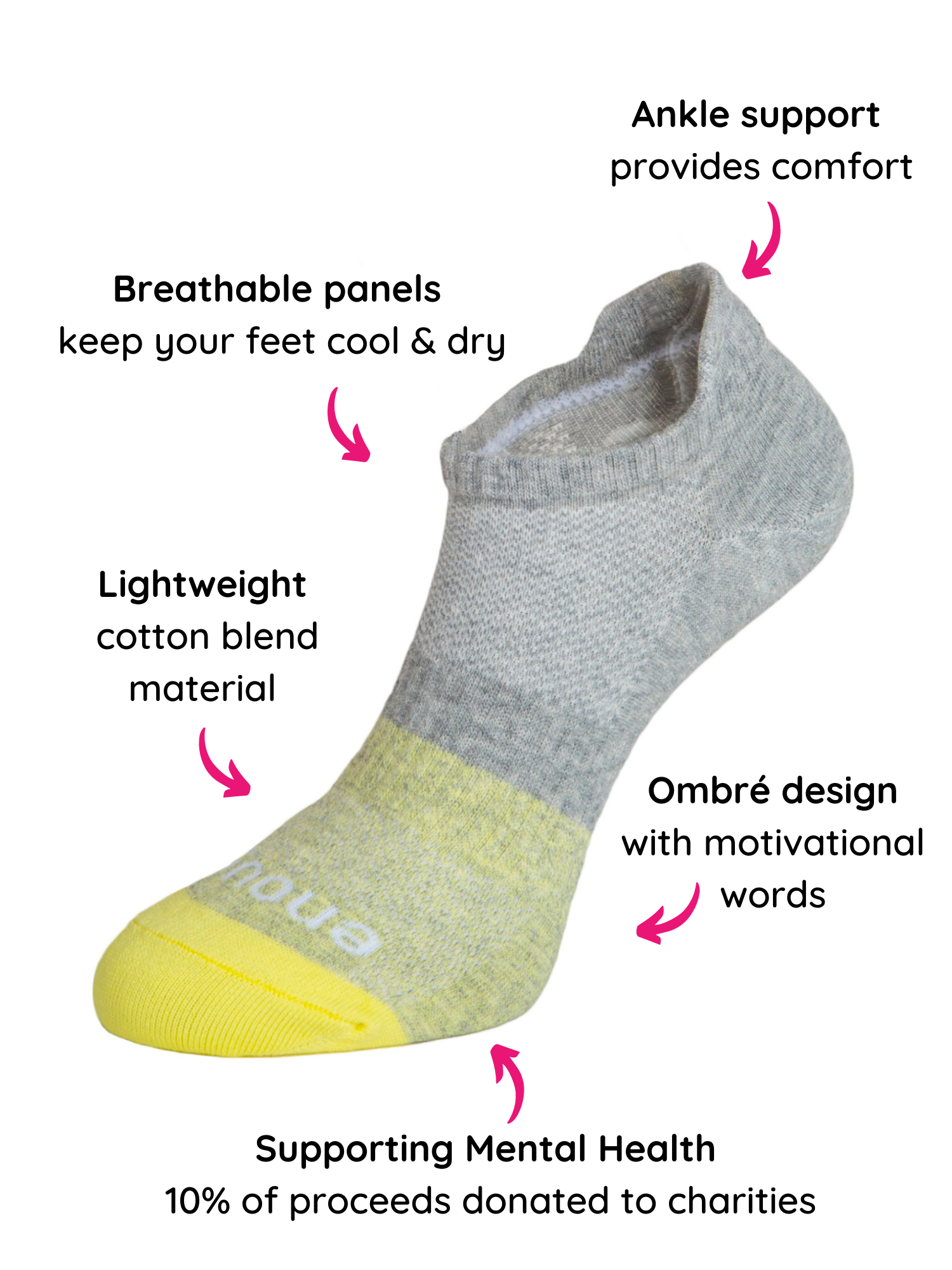 Real Active 'Enough' Sport Socks 2