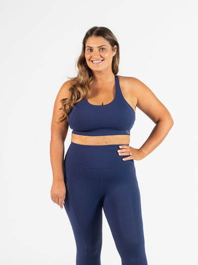 Real Active Sports Bra - Navy