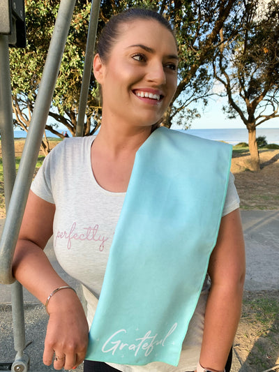 Real Active ‘Grateful’ Gym Towel