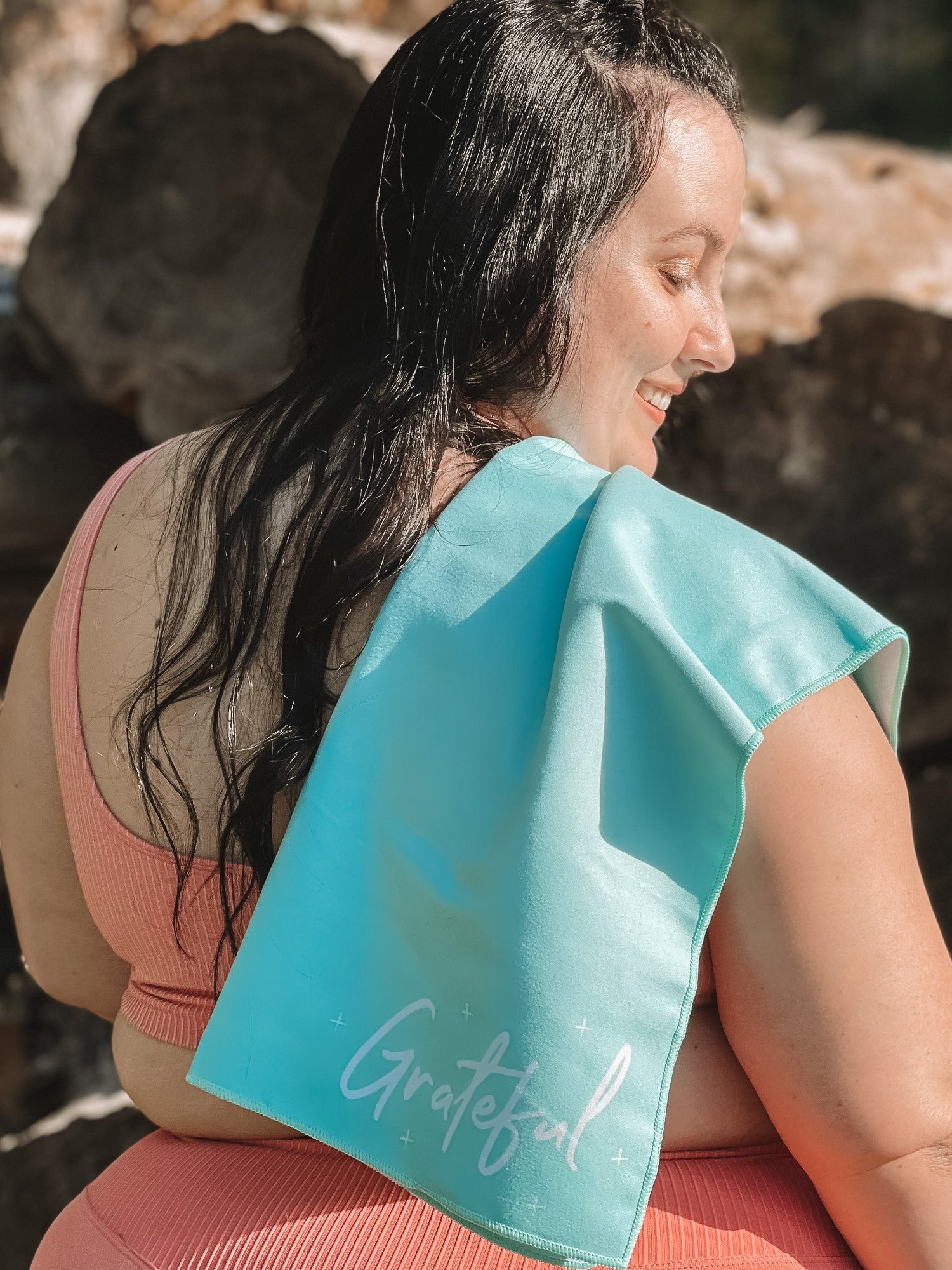 Real Active ‘Grateful’ Gym Towel 4