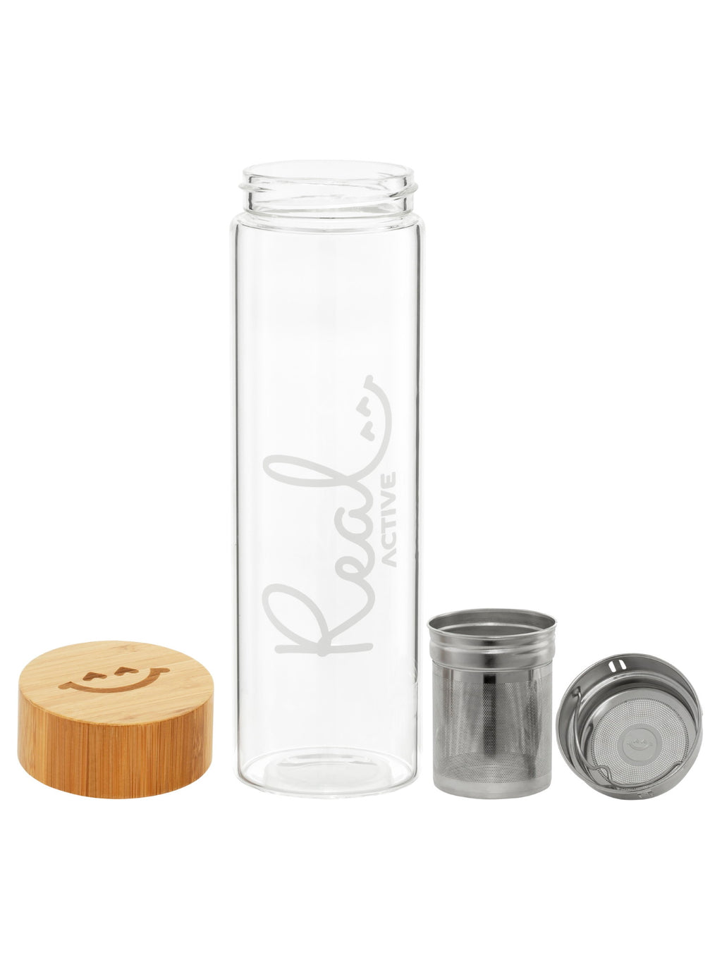 Products Real Active Glass Water Bottle & Sleeve Bundle 6